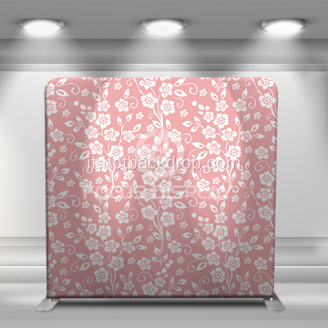 Display in tessuto di tensione floreale rosa